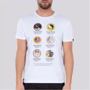 Image of Alpha Industries Apollo Mission T Shirt - White
