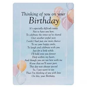 image of Graveside Memorial Cards - On Your Birthday