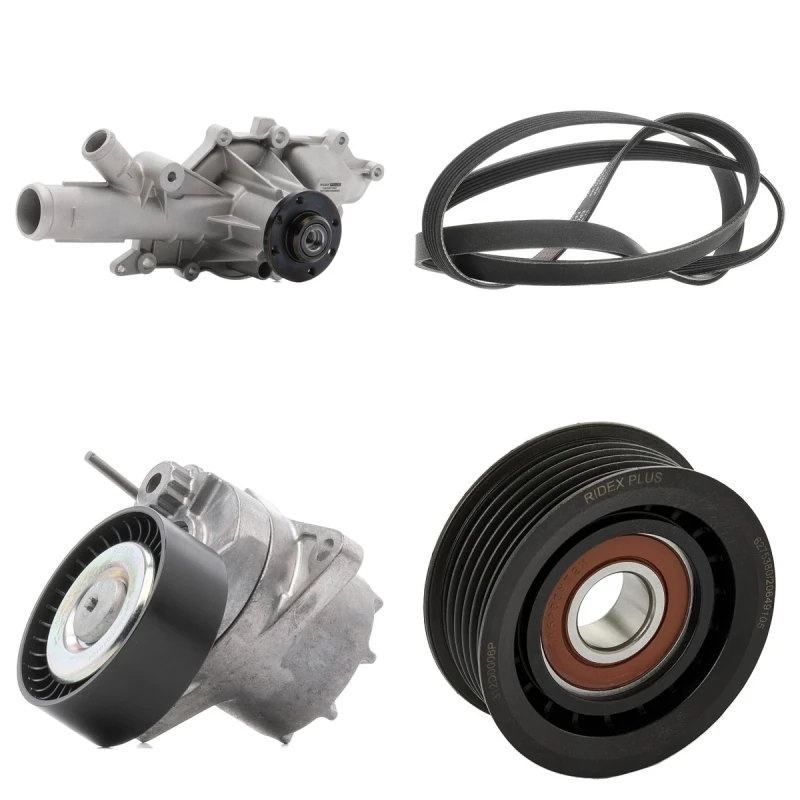Image of RIDEX PLUS 4172P0154P Water Pump + V-Ribbed Belt Kit Water Pump + V-Ribbed Belt Kit (4172)