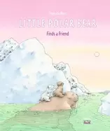 Image of little polar bear finds a friend