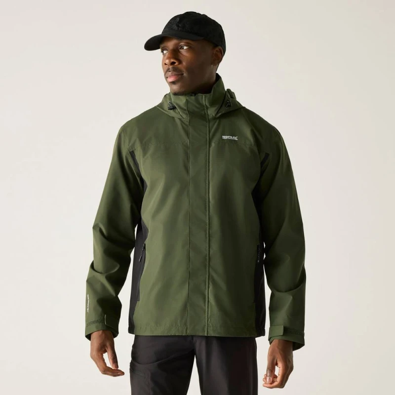 Image of Regatta Mens Matt II Waterproof Shell in Khaki Size: Medium Khaki Male M