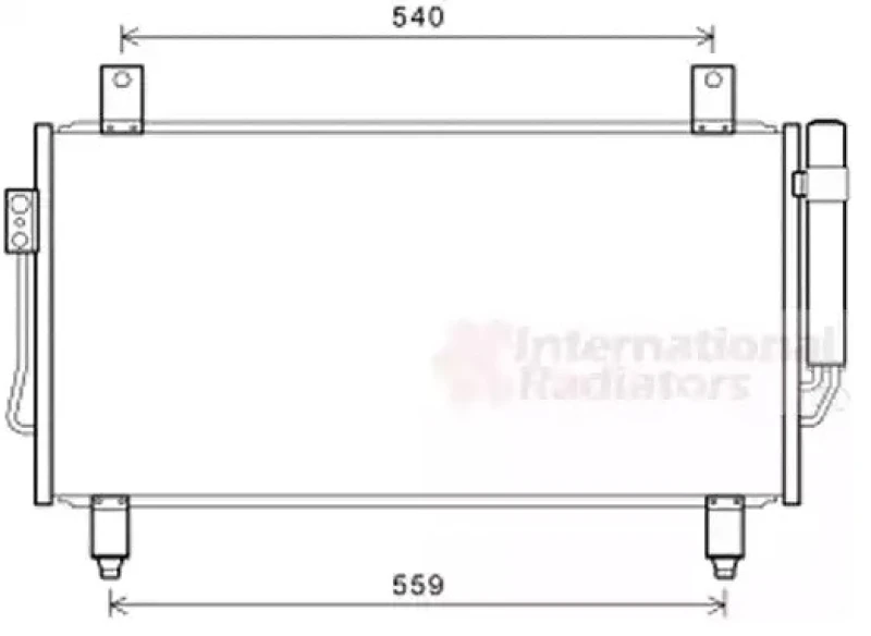 Image of VAN WEZEL 32005252 Condenser with dryer Condenser,air conditioning (448)