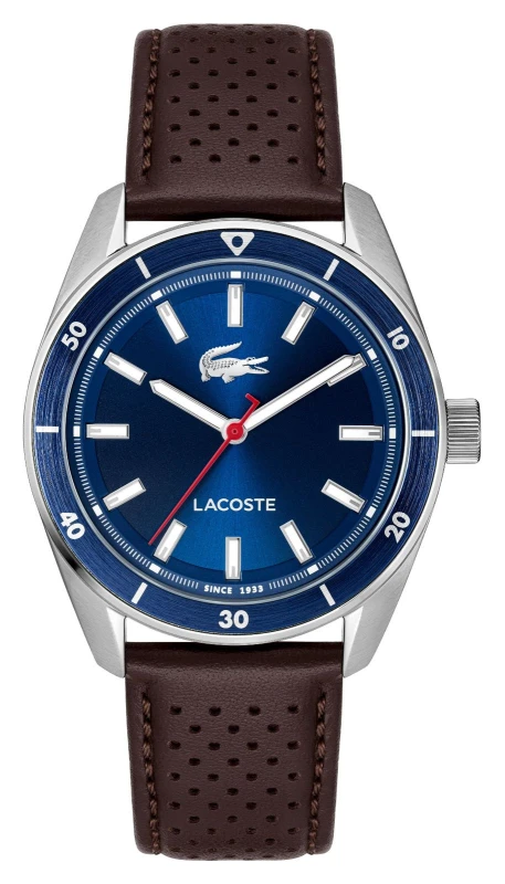 Image of Lacoste 2011489 BOSTON Three-Hand Quartz (39mm) Blue Dial / Watch