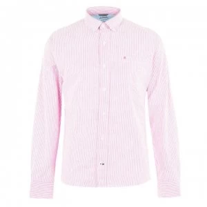 image of IZOD Oxford Stripe Shirt - Salt Red648