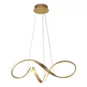 image of Medium Ceiling Pendant, 1 x 39W LED, 3000K, 2152lm, Sand Gold - Luminosa Lighting