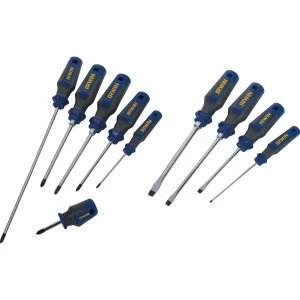 image of Irwin 10 Piece Pro Comfort Screwdriver Set