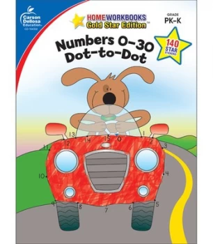 Image of Numbers 0-30 Dot-to-Dot Grades PK - K by Carson-Dellosa Publishing
