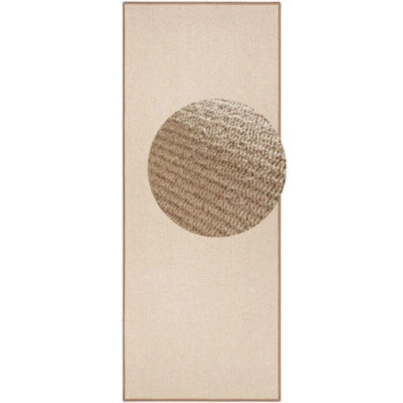 Image of The Rugs Loop Runner Rug Non Slip Polypropylene Easy Care Low Pile In Beige