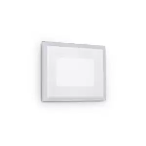 image of Ideal Lux LED Outdoor Recessed Wall Light White IP65, 3000K