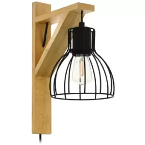 image of Rampside Dome Wall Light Natural - Eglo