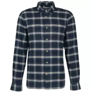 Image of Barbour Mens Thompson Shirt Navy Large