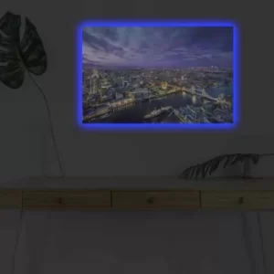 Image of 4570DHDACT-130 Multicolor Decorative LED Lighted Canvas Painting