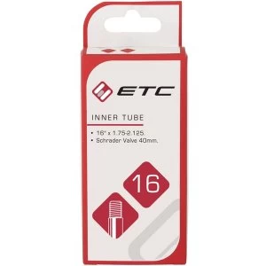 image of ETC Inner Tube 16 x 1.75-2.25 Schrader