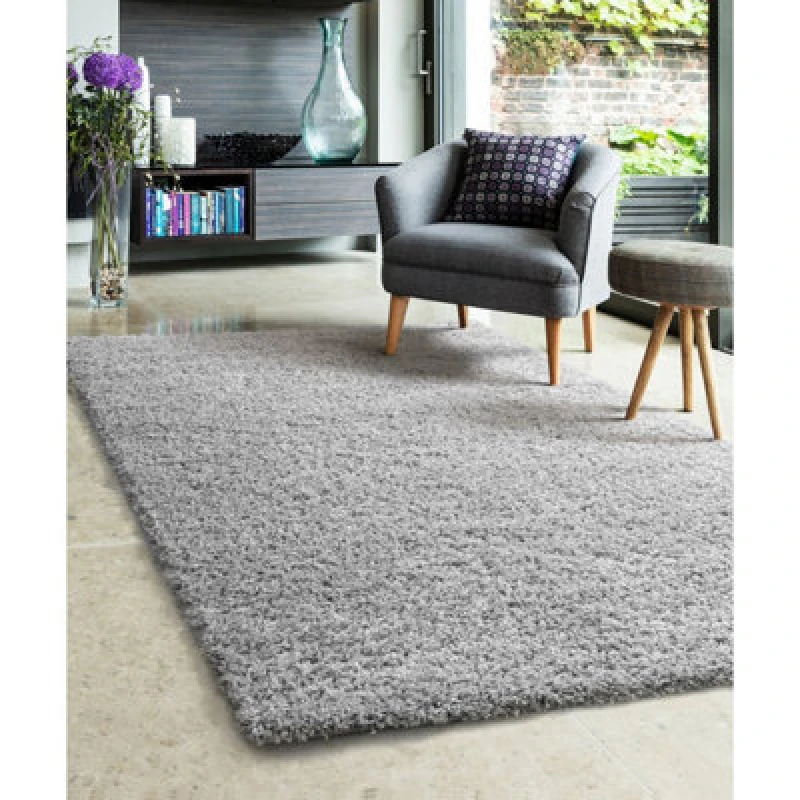 Image of Homemaker Jazz Shaggy Cosy Rug Silver 120X170 JB42142
