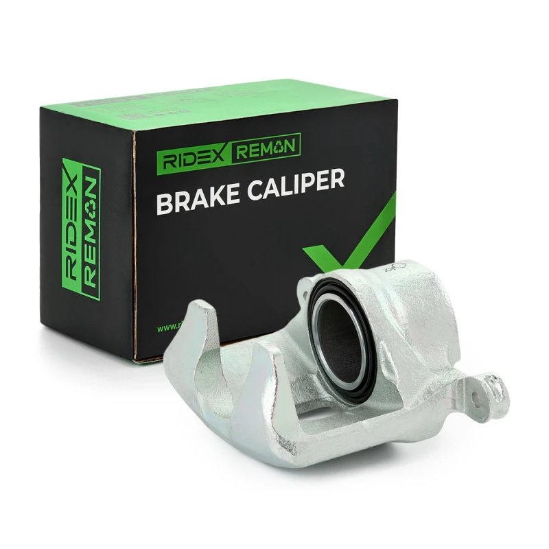 Image of RIDEX REMAN 78B1021R Brake caliper Front Axle, without holder, with holding frame Grey Cast Iron Brake Caliper (78)