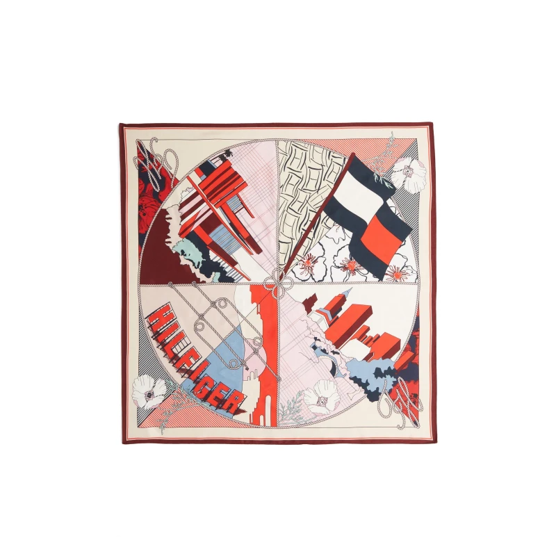 Image of Tommy Hilfiger Tommy Floral Silk Ld62 Printed female One Size