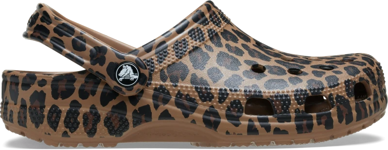 Image of Crocs Unisex Classic Animal Clogs Sepia / Leopard W6/M5