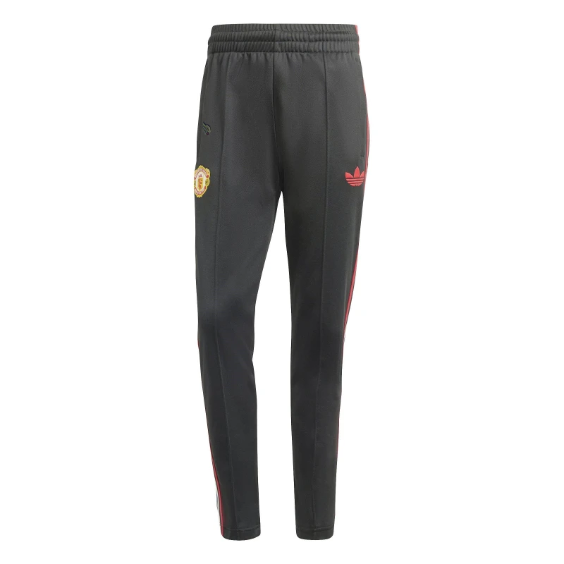 Image of adidas Manchester United Stone Roses Original Tracksuit Bottom Mens - Black XS