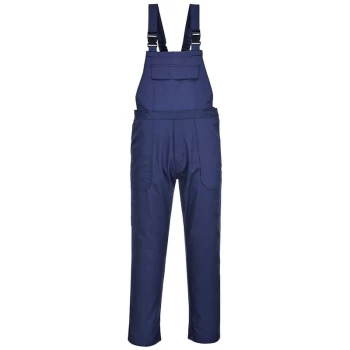 image of Portwest - BIZ4NARM - sz M Bizweld Bib and Brace - Navy