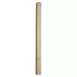 Image of Wickes Chamfered & Beaded Deck Post 82 x 82 x 1200mm