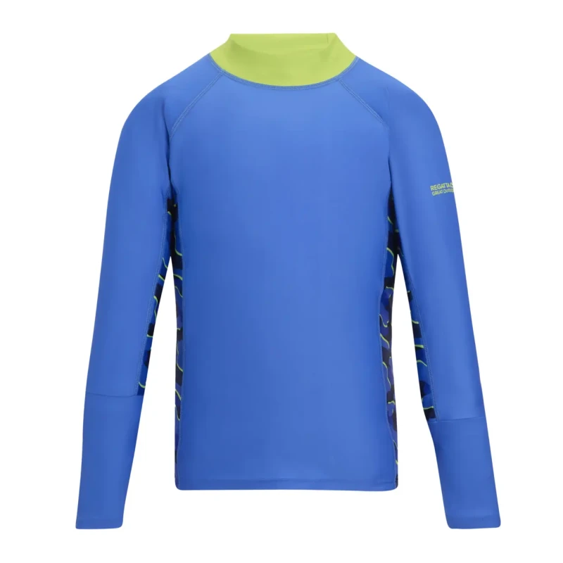 Image of Regatta Children's long-sleeved swim t-shirt Regatta Hoku II Bleu Unisex 9/10 ans