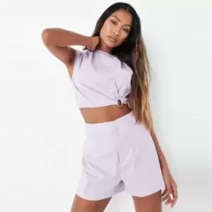 Image of Missguided Look Short Co Ord - Purple