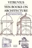 Image of ten books on architecture with illustrations and original designs