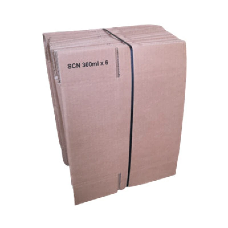 Image of Samuel Alexander 8.5 x 6 x 4.5" Inch, 22 x 16 x 11cm Small Single Wall 6 x 300ml Bottle Cardboard Box, Pack of 25 Brown unisex