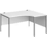 image of Dams International Right Hand Ergonomic Desk MB14ERSWH 1,400 x 1,200 x 725 mm