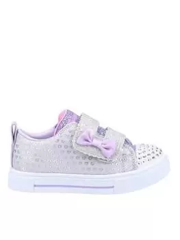 Image of Skechers Toddler Twinkle Sparks Heart Dreamer Trainers - Silver