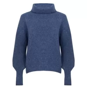 image of Ted Baker Cchloe Roll Neck Knit Jumper - Blue