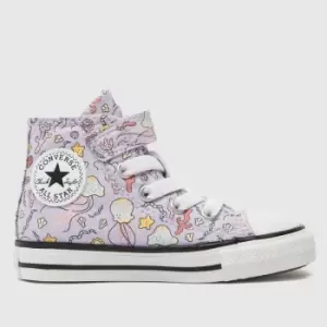 Converse Lilac All Star Hi 1v Majestic Girls Toddler Trainers