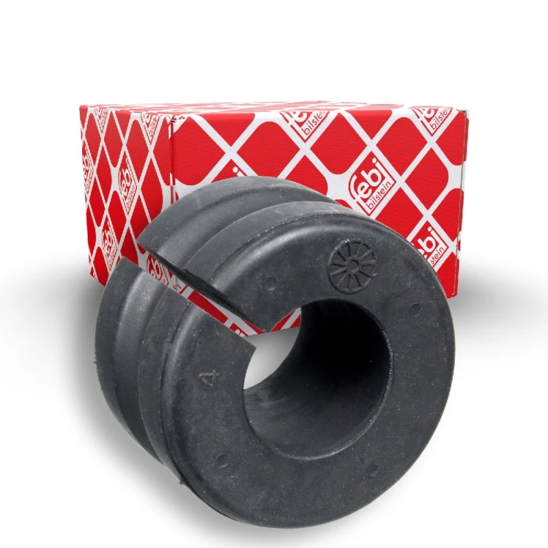Image of FEBI BILSTEIN 41011 Stabilizer Bushes Front Axle, Rubber Rubber Anti-roll Bar Bush Kit (1334)