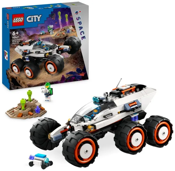 image of LEGO City Space Explorer Rover and Alien Life Toy Set 60431