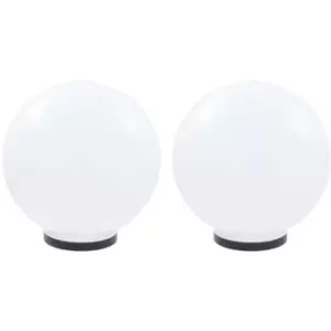 image of Led Bowl Lamps 2 pcs Spherical 40cm pmma Vidaxl White