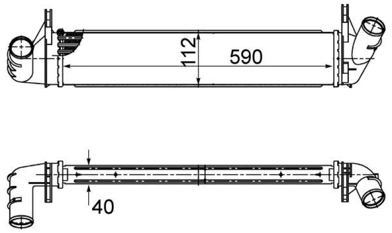 Image of Intercooler MAHLE CI 495 000S