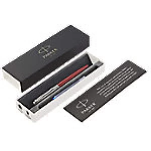 Image of Parker Jotter Fountain Pen Kensington Red Barrel Medium Blue