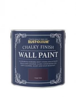 Image of Rust-Oleum Chalky Finish 2.5-Litre Wall Paint ; Grape Soda