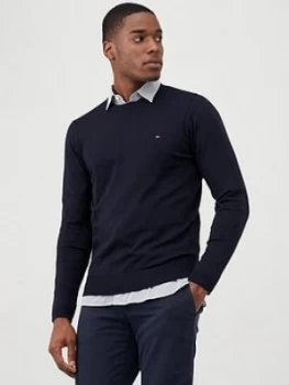 Image of Tommy Hilfiger Core Crew Neck Jumper - Navy