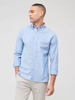 Image of Tommy Hilfiger 1985 Flex Oxford Rf Shirt, Blue Size M Men