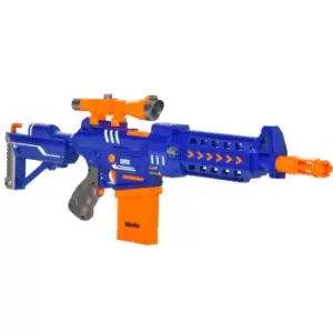 Image of Jouet Toy Automatic Shooter with 20 Soft EVA Refill Darts, Scope & Target Board - Orange/Blue