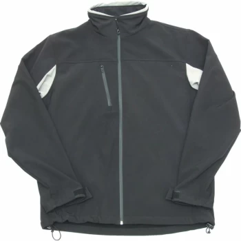 Image of Waterproof Roma Black & Grey XXL Soft Shell Jacket - Tuffsafe