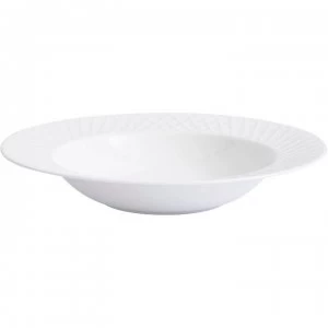 Image of Hotel Collection Ceremony fine bone china set of 4 soup bowls - White
