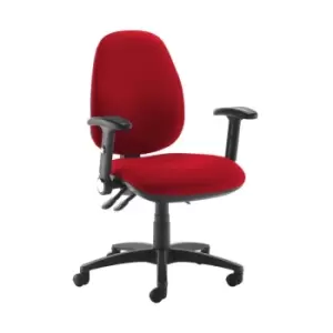 Image of Dams MTO Jota High Back Operator Chair with Folding Arms - Solano Yellow