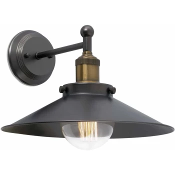 Faro Marlin - 1 Light Indoor Wall Light Black, Gold, E27