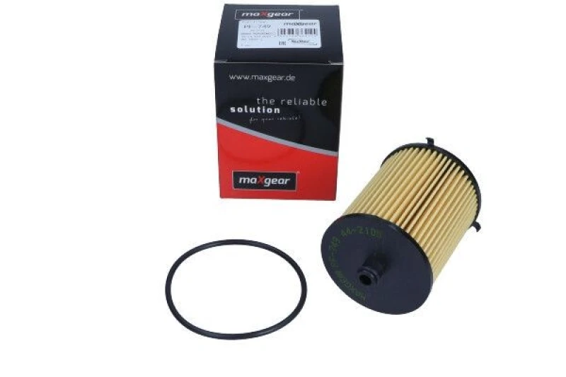 Image of MAXGEAR 26-2173 Fuel Filter Filter Insert, with gaskets/seals Fuel filter (9)