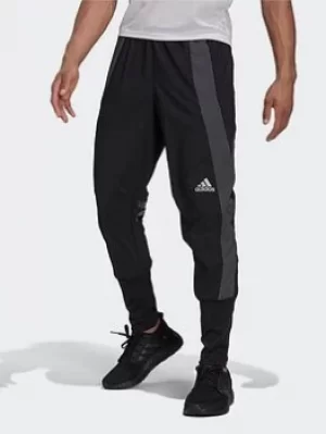 image of adidas Adizero Marathon Joggers, Black/Grey, Size 2XL, Men