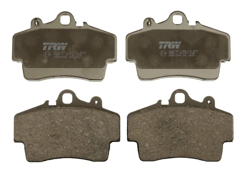 Image of TRW GDB1394 Brake pad set prepared for wear warning indicator Brake Pad Set,disc brake (402)
