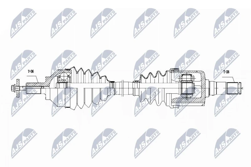 Image of NTY Drive shaft NTY NPW-VV-111