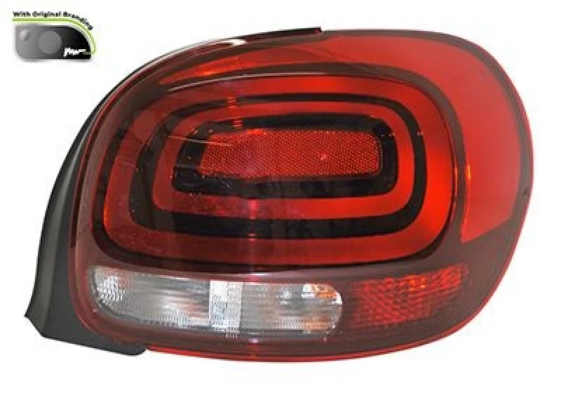 Image of VAN WEZEL Rear light VAN WEZEL 0937932
